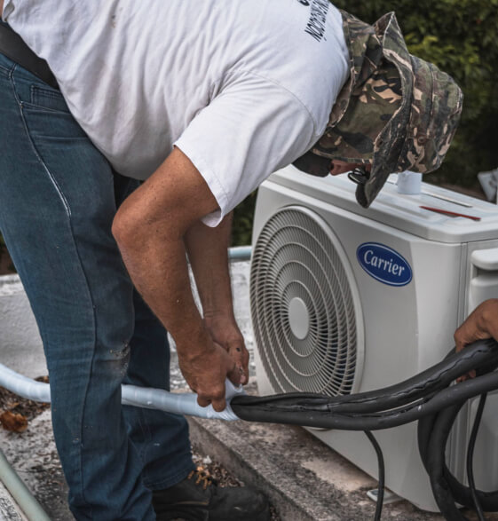Completed variable-speed HVAC installation in a Phoenix home