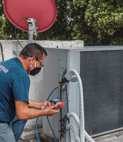 Emergency compressor repair on an outdoor condenser